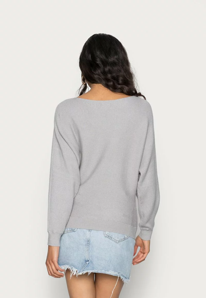Even&Odd Damen Strickpullover - Mottled Light Grey 5 Even&Odd Damen Strickpullover - Mottled Light Grey – Bild 3
