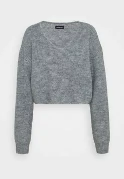 Even&Odd Strickpullover - Mottled Grey | Damen