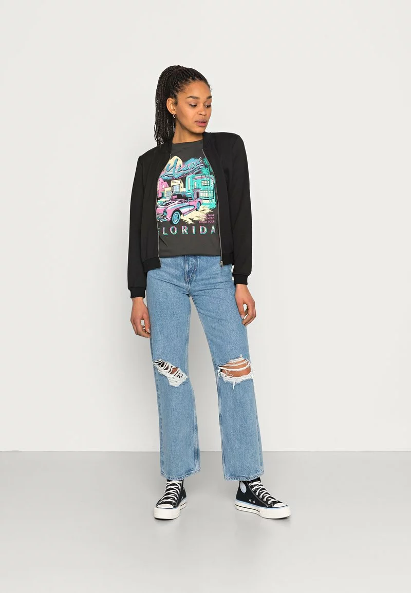 Even&Odd Damen T-Shirt Print - Black 4 Even&Odd Damen T-Shirt Print - Black – Bild 2