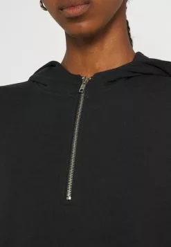 Even&Odd Casual Hooded Sweat Mini Dress - Freizeitkleid - Black | Damen -Even Und Odd Verkäufe be3fa6037a8747b987b6eb3d72a00b06