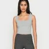 Even&Odd Damen Top - Mottled Light Grey -Even Und Odd Verkäufe bedd55755c094caab319bd5fa77eb0ea
