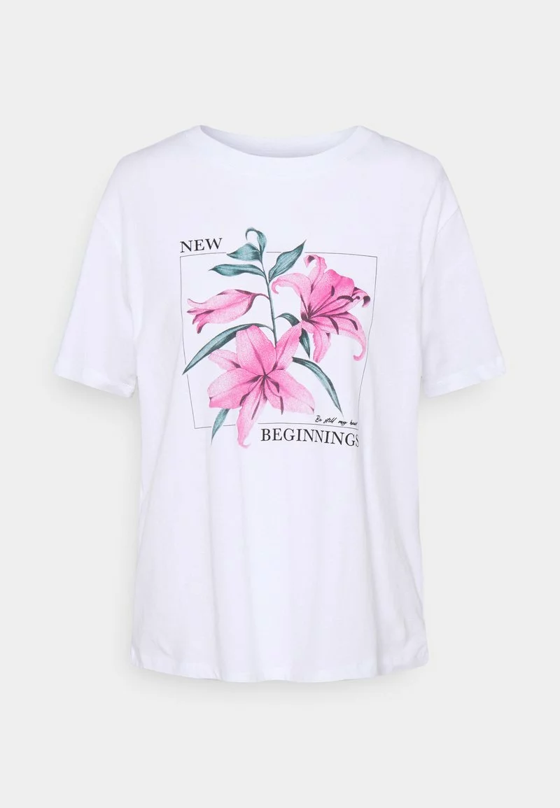 Even&Odd Damen T-Shirt Print - White 3 Even&Odd Damen T-Shirt Print - White