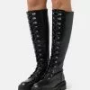 Even&Odd Damen Plateaustiefel - Black -Even Und Odd Verkäufe bf832fd1d7ab4bf491b386746bf8234e