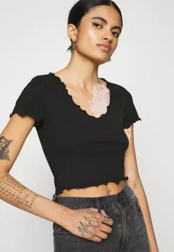 Even&Odd Damen T-Shirt Basic - Black 11 Even&Odd Damen T-Shirt Basic - Black -Even Und Odd Verkäufe c10e7174a522408ebb0e49eb449da722