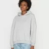 Even&Odd Damen HOODIE LONG WITHOUT DRAWCORD AND POCKET - Kapuzenpullover - Mottled Light Grey -Even Und Odd Verkäufe c1d5768fe3754245b8f21cf557a701e5