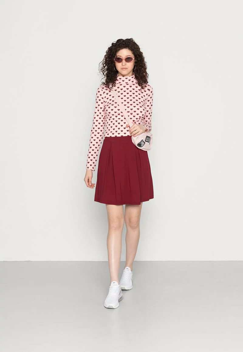 Even&Odd Damen A-Linien-Rock - Dark Red 4 Even&Odd Damen A-Linien-Rock - Dark Red – Bild 2