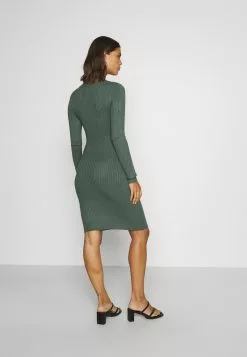 Even&Odd Damen Knit Mini Wide Rib Basic Dress - Etuikleid - Green -Even Und Odd Verkäufe c49c63ef00fd44cf85ae99c8fb4f07fd