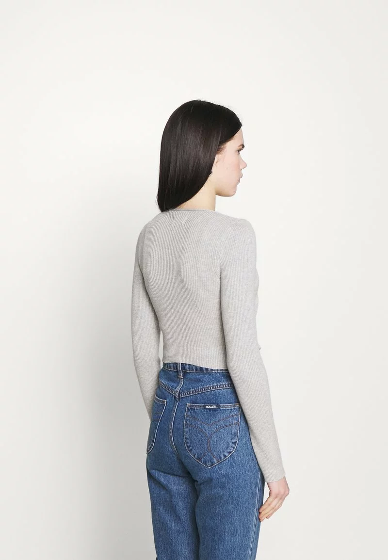 Even&Odd Damen Strickjacke - Mottled Light Grey 5 Even&Odd Damen Strickjacke - Mottled Light Grey – Bild 3