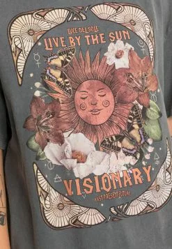 Even&Odd Damen T-Shirt Print - Black -Even Und Odd Verkäufe cb4711a37f6c4a09a42832816737125e