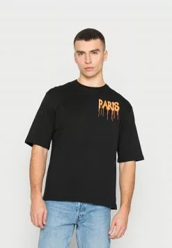 Even&Odd GRAFFITI PARIS BACK PRINT TEE UNISEX - T-Shirt Print - Black -Even Und Odd Verkäufe cd1af0be6dbc407ea54e12a10a101a7b