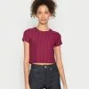 Even&Odd Damen T-Shirt Basic - Purple 1 Even&Odd Damen T-Shirt Basic - Purple -Even Und Odd Verkäufe cd1ff1f2d85048888a686e9a4728f3e3