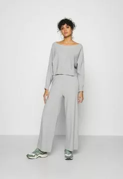 Even&Odd Damen SET BAT SHAPE LOUNGE - Strickpullover - Mottled Light Grey -Even Und Odd Verkäufe cec6235a93c44d81979fafe555f6cbc9