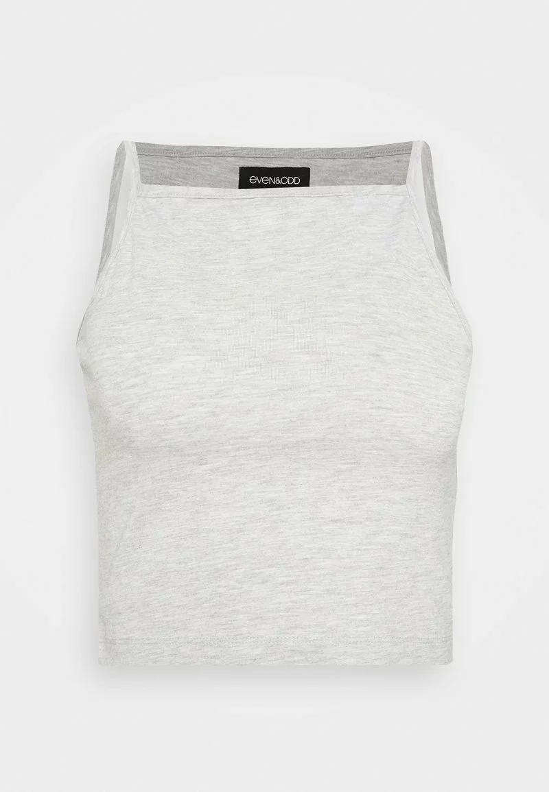 Even&Odd Damen 2 PACK - Top - Mottled Grey/black 4 Even&Odd Damen 2 PACK - Top - Mottled Grey/black – Bild 2