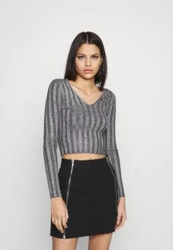 Even&Odd Damen Strickpullover - Mottled Grey