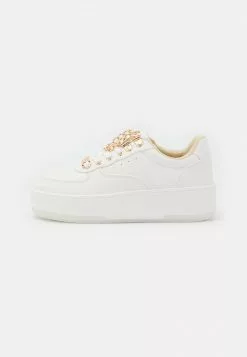 Even&Odd Damen Sneaker Low - White/gold -Even Und Odd Verkäufe d119656e5e03488087bb0d75befd49ac