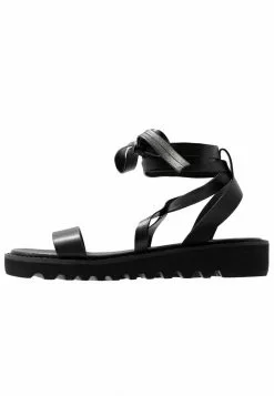 Even&Odd Damen Riemensandalette - Black -Even Und Odd Verkäufe d330b85c983f41f8a47c5899242afb45