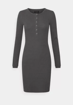 Even&Odd Damen Freizeitkleid - Mottled Dark Grey