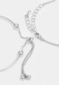 Even&Odd 3 PACK - Armband - Silver-coloured | Damen -Even Und Odd Verkäufe d51b7339c90c4abd906422e9f604f959