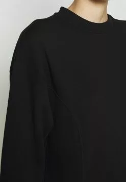 Even&Odd Damen SWEAT - Midi Slit Dress - Freizeitkleid - Black -Even Und Odd Verkäufe d5e94338fb9e4bf8a4226cc687fc38b5