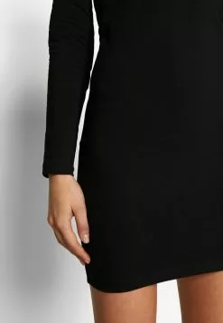 Even&Odd Damen BASIC - OFF-SHOULDER MINI LONG SLEEVES DRESS - Etuikleid - Black -Even Und Odd Verkäufe d5f54e78401746c88c77633ba82b13d8