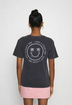 Even&Odd T-Shirt Print - Black | Damen