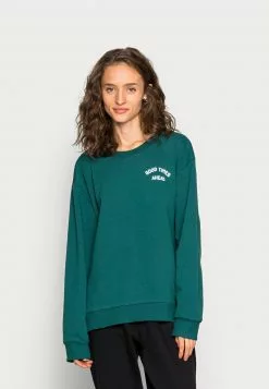 Even&Odd Oversized Printed Sweatshirt - Sweatshirt - Dark Green | Damen