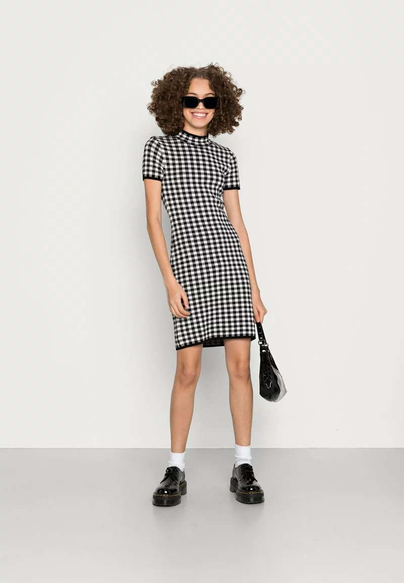 Even&Odd Damen Strickkleid - Black/white 4 Even&Odd Damen Strickkleid - Black/white – Bild 2