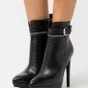 Even&Odd Damen LEATHER - High Heel Stiefelette - Black -Even Und Odd Verkäufe d84745be7c0b4b8b9cf93738b32d5513