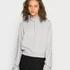 Even&Odd Damen CROPPED WITH HALF ZIP COLLAR - Sweatshirt - Mottled Light Grey 2 Even&Odd Damen CROPPED WITH HALF ZIP COLLAR - Sweatshirt - Mottled Light Grey -Even Und Odd Verkäufe d961f0e5ab1a4da2a5c3a46b941ccd08