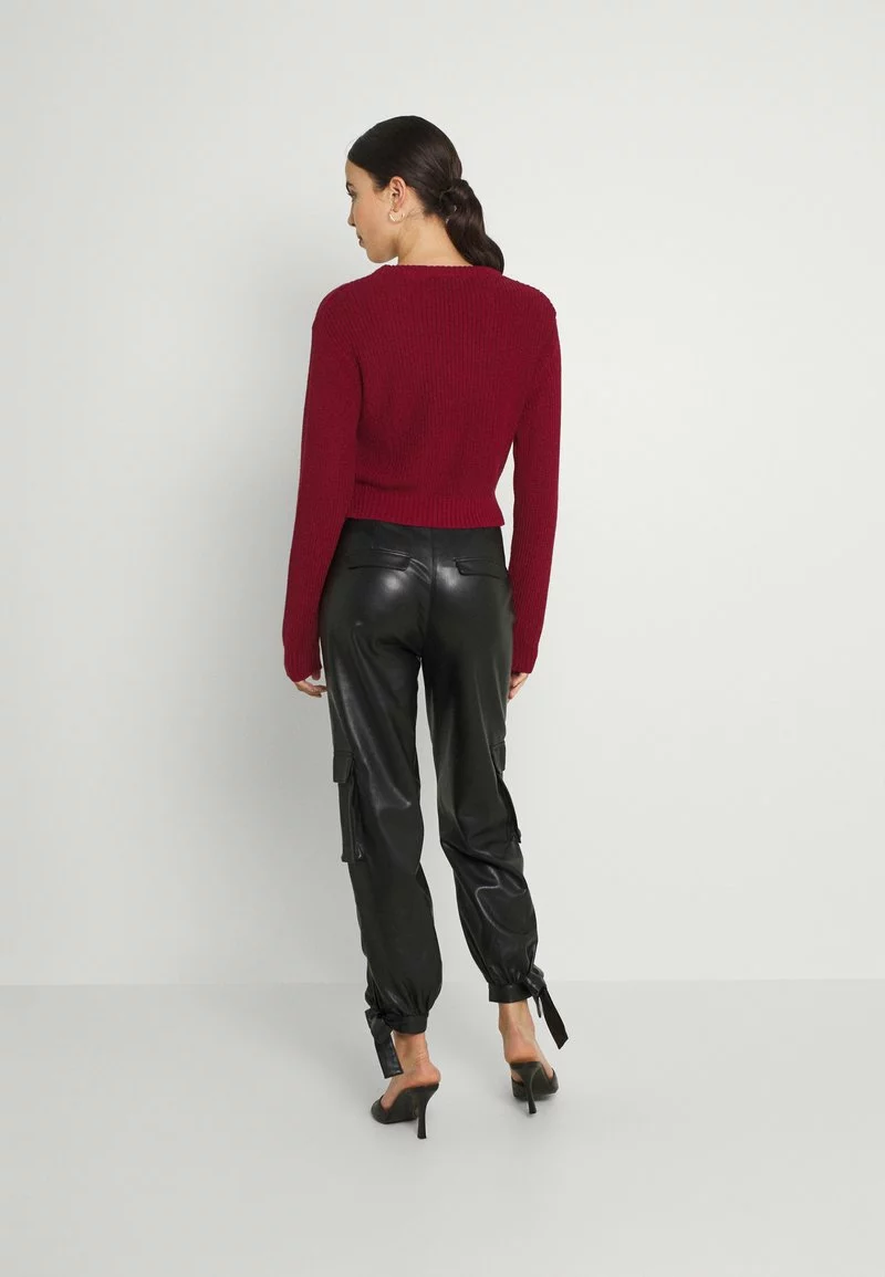 Even&Odd Damen HIGH CROPPED SIDE SLIT - Strickpullover - Red 5 Even&Odd Damen HIGH CROPPED SIDE SLIT - Strickpullover - Red – Bild 3