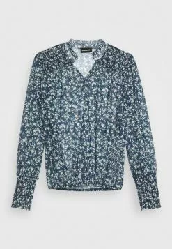 Even&Odd Damen PRINTED BLOUSE - Bluse - Blue -Even Und Odd Verkäufe db6671dd6b86422391d9af34e75a98d5