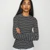 Even&Odd Damen Langarmshirt - Black/white