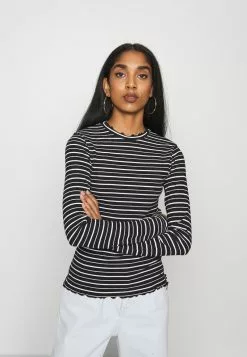 Even&Odd Damen Langarmshirt - Black/white