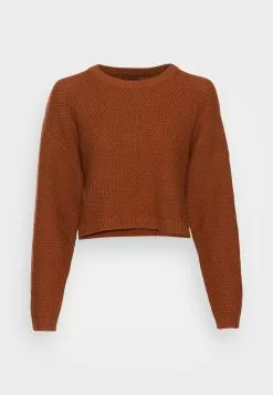 Even&Odd Damen CREWNECK JUMPER - Strickpullover - Brown -Even Und Odd Verkäufe dcdc040e677449fc8d74f0d22a174973