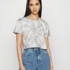 Even&Odd Damen T-Shirt Print - Grey/white -Even Und Odd Verkäufe dd4b4a58168d4d9989d1f760edb1eb8d