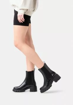 Even&Odd Damen Plateaustiefelette - Black