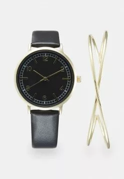 Even&Odd SET - Uhr - Black/gold-coloured | Damen