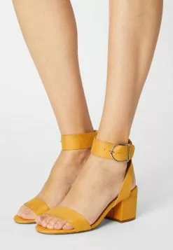 Even&Odd Damen Riemensandalette - Yellow