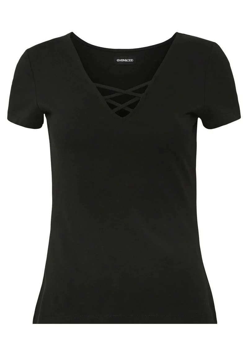 Even&Odd Damen T-Shirt Print - Black 6 Even&Odd Damen T-Shirt Print - Black – Bild 4