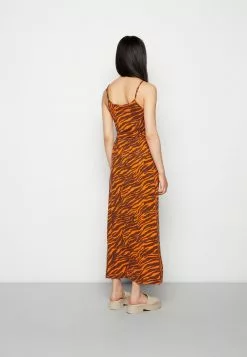 Even&Odd Damen Maxikleid - Orange/brown -Even Und Odd Verkäufe e255ca27973243b481aa062a5b4514e8