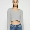 Even&Odd Damen Strickpullover - Mottled Grey