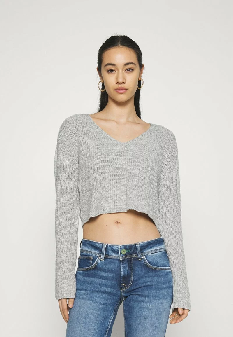 Even&Odd Damen Strickpullover - Mottled Grey 3 Even&Odd Damen Strickpullover - Mottled Grey