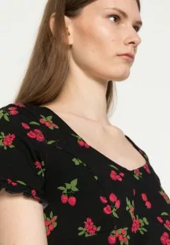 Even&Odd Damen T-Shirt Print - Black -Even Und Odd Verkäufe e4df99882a814064914fdba0c300a4cb