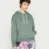 Even&Odd Damen OVERSIZED HOODIE CONTRAST CORD - Kapuzenpullover - Dark Green -Even Und Odd Verkäufe e58bd5970b644b6a92ad5d3d687b1c3e