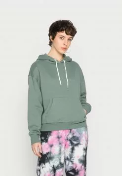 Even&Odd Damen OVERSIZED HOODIE CONTRAST CORD - Kapuzenpullover - Dark Green