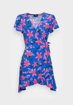 Even&Odd Freizeitkleid - Blue/pink | Damen -Even Und Odd Verkäufe e5ef6a0c88384a4b82f89465c5290183