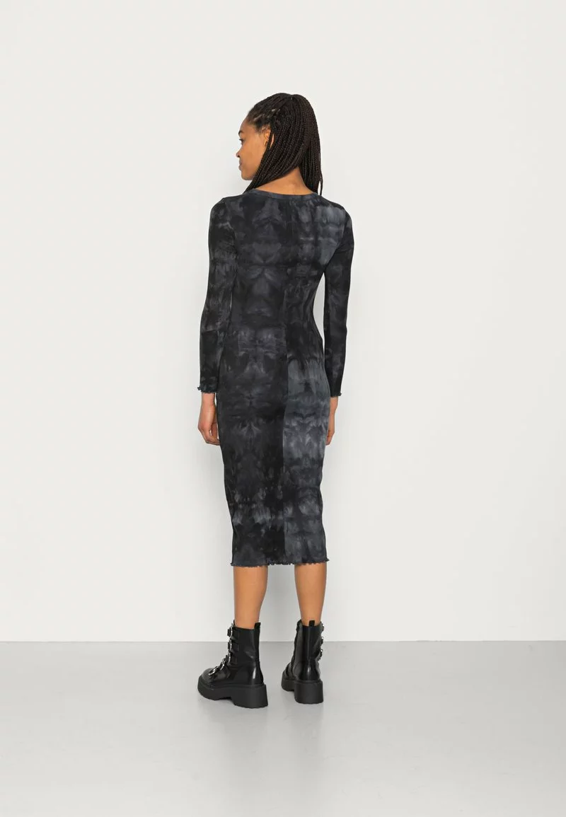 Even&Odd Damen DRESS - Freizeitkleid - Black / Grey / White 5 Even&Odd Damen DRESS - Freizeitkleid - Black / Grey / White – Bild 3