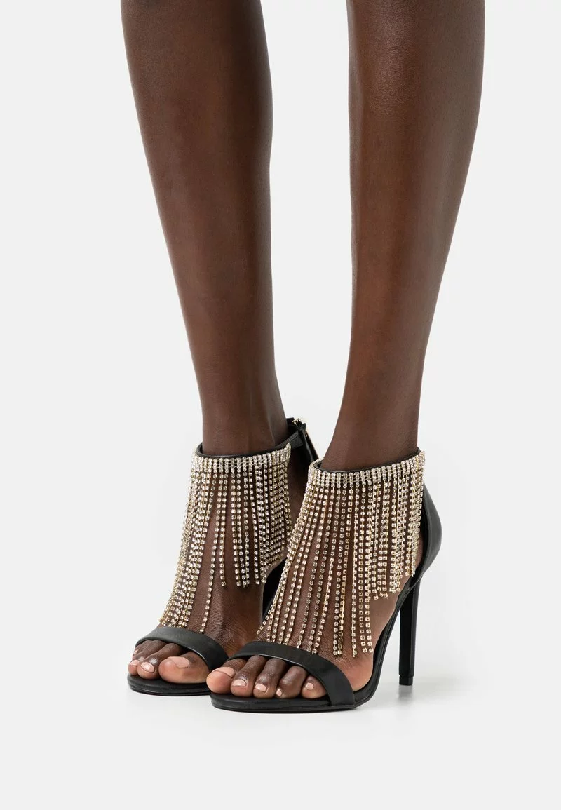 Even&Odd Damen High Heel Sandalette - Black 3 Even&Odd Damen High Heel Sandalette - Black