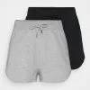 Even&Odd Damen 2 Pack - Shorts - Black/mottled Light Grey -Even Und Odd Verkäufe e90866761ecd45bcbd0950915c1697ef