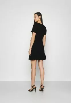 Even&Odd Damen Freizeitkleid - Black -Even Und Odd Verkäufe eae8704523f84539a3c14fc10dd969df